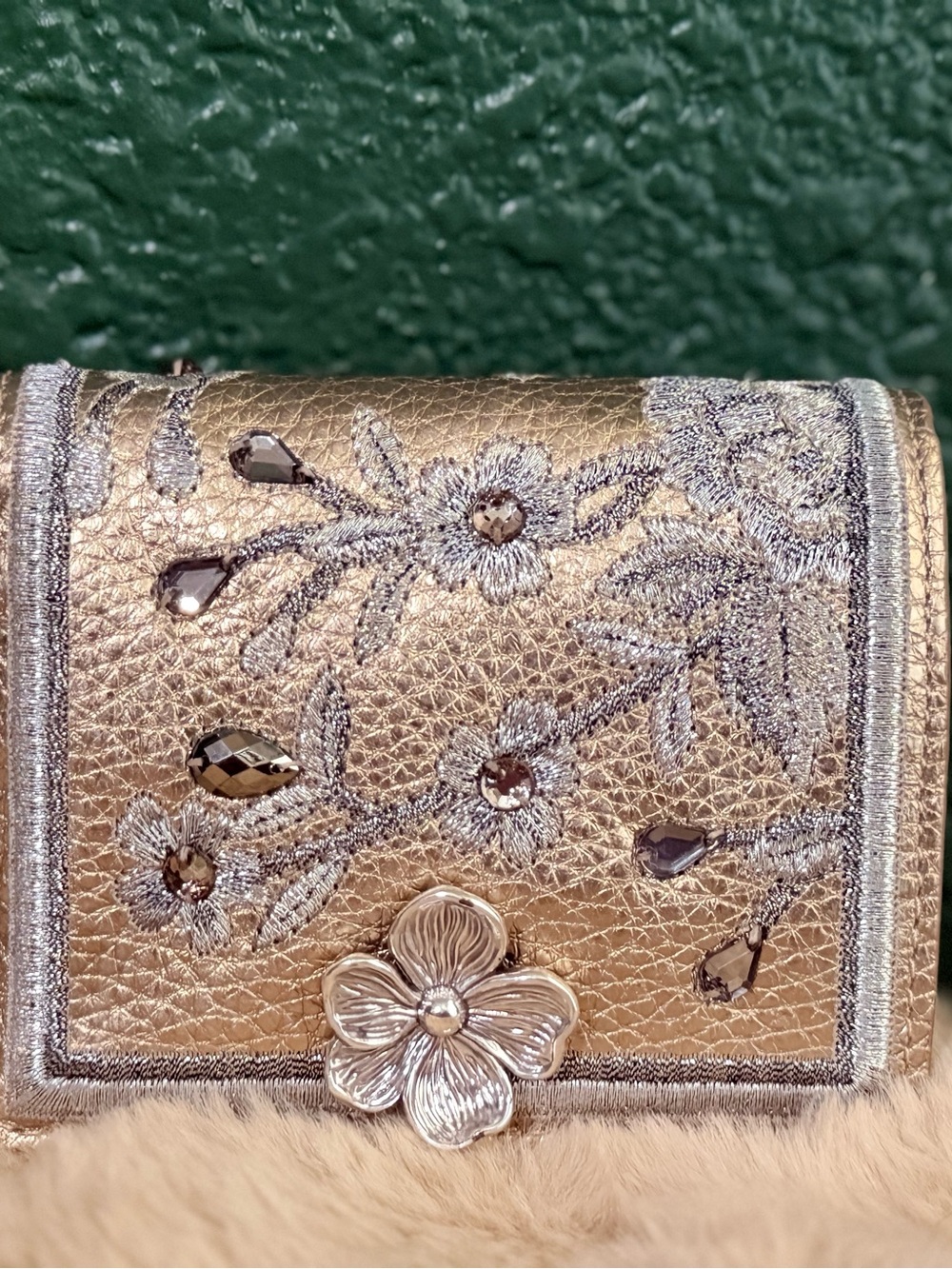Brighton Everbloom Shimmer Small Wallet